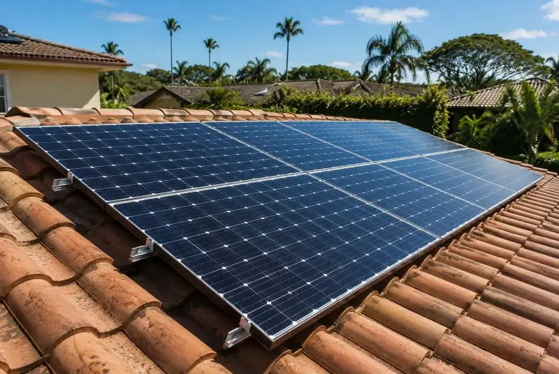 Installation de panneaux solaires à Brossay